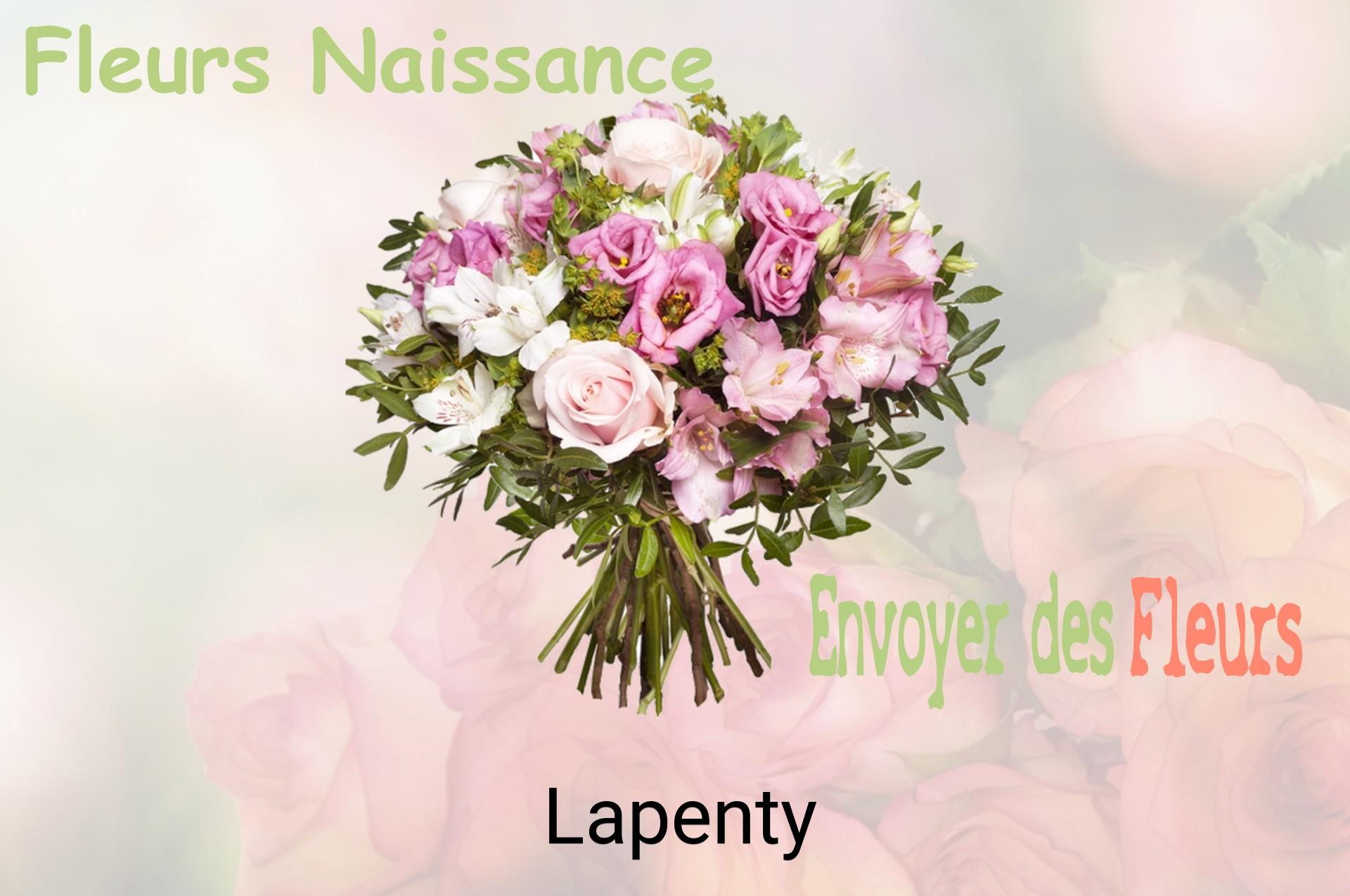 Bouquet de fleurs de naissance livré à Lapenty